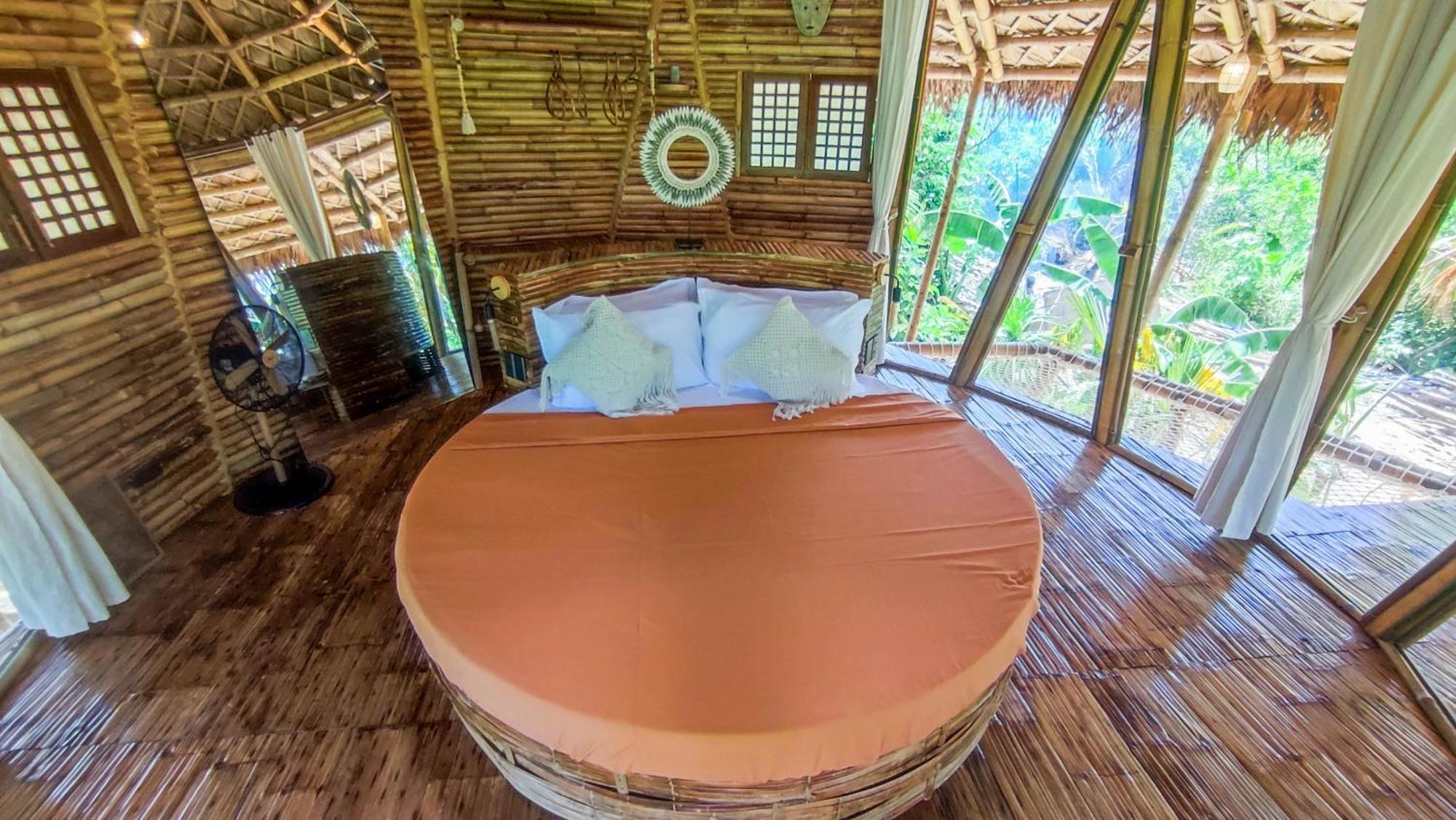 The Bamboo Houses - Tropical Garden & Empty Beach General Luna  Exterior foto
