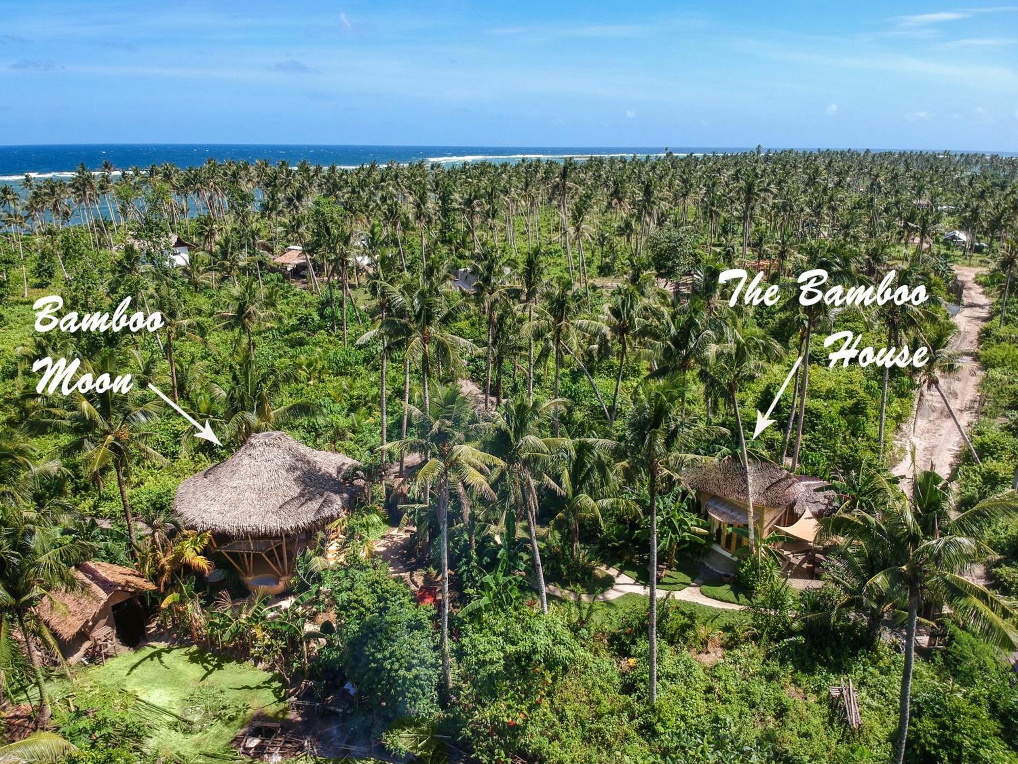 The Bamboo Houses - Tropical Garden & Empty Beach General Luna  Exterior foto