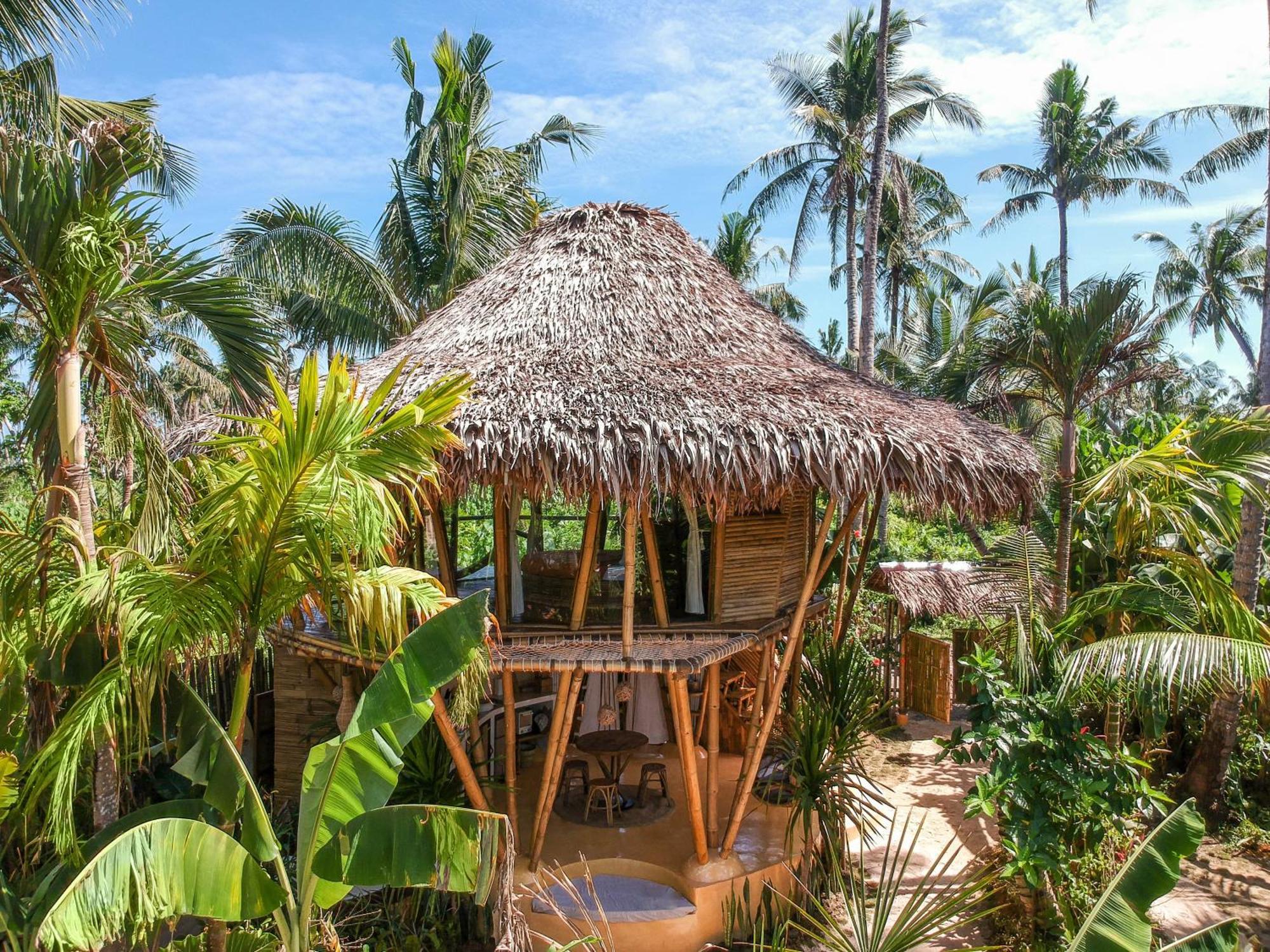 The Bamboo Houses - Tropical Garden & Empty Beach General Luna  Exterior foto