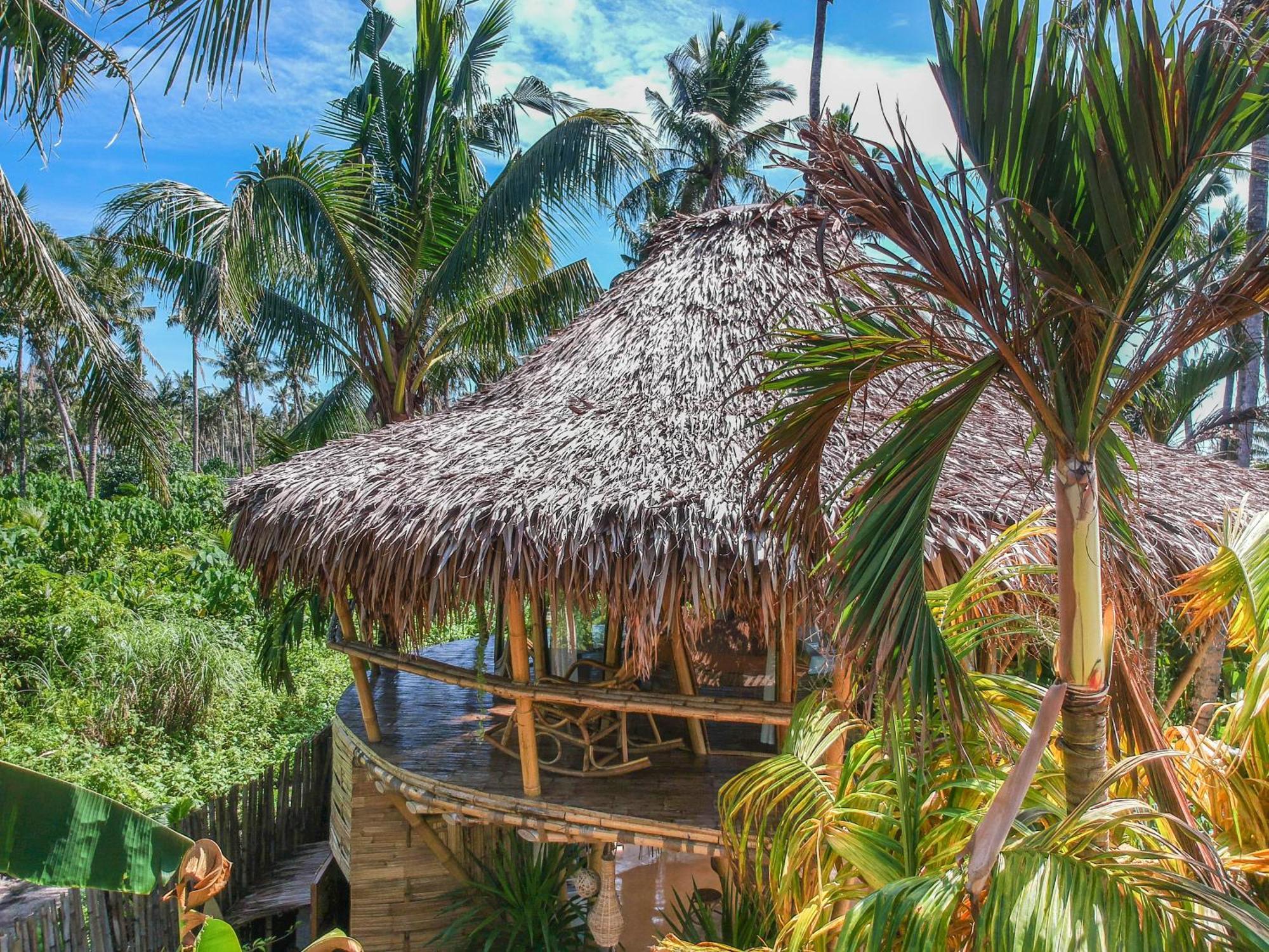 The Bamboo Houses - Tropical Garden & Empty Beach General Luna  Exterior foto